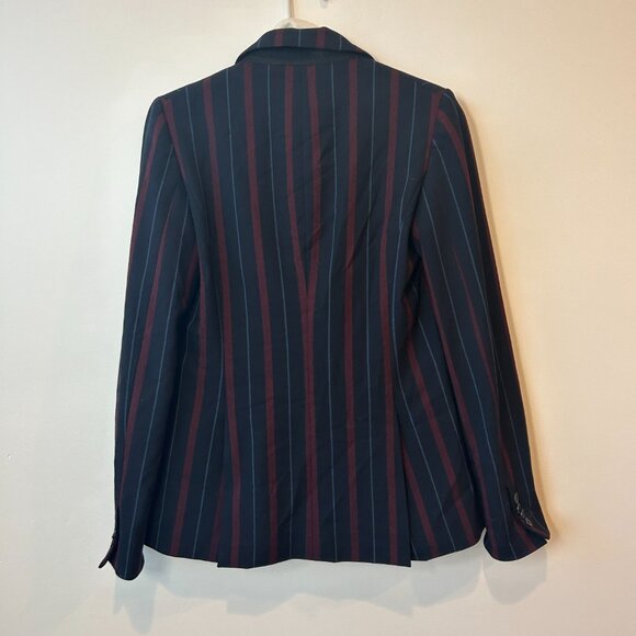 Veronica Beard Carter Cutaway Striped Dickey Jacket Blazer Size All - Picture 5 of 5